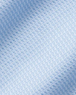 Business Casual Shirts|Dress Shirts<Charles Tyrwhitt Spread Collar Non-Iron Mayfair Weave Shirt - Light Blue