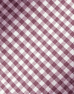 Shirt Sale|Dress Shirts<Charles Tyrwhitt Spread Collar Non-Iron Mini Gingham Check Shirt - Claret Pink