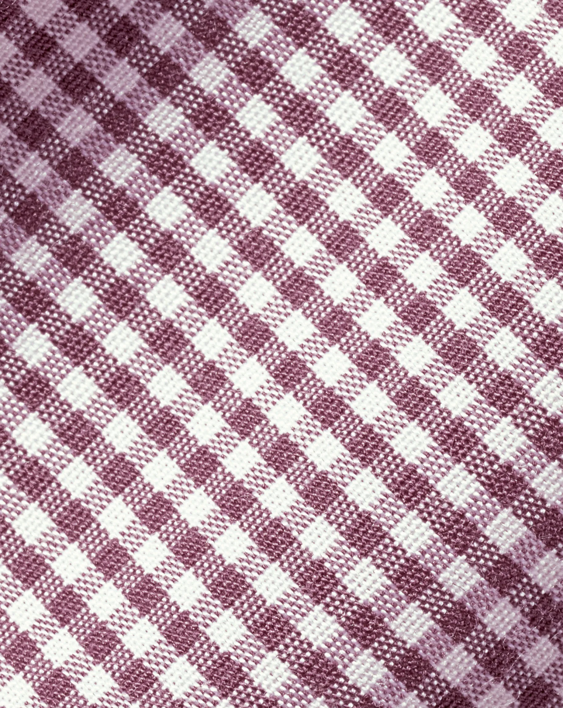 Shirt Sale|Dress Shirts<Charles Tyrwhitt Spread Collar Non-Iron Mini Gingham Check Shirt - Claret Pink