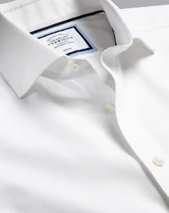 Shirt Sale|Dress Shirts<Charles Tyrwhitt Spread Collar Non-Iron Regent Weave Shirt - White