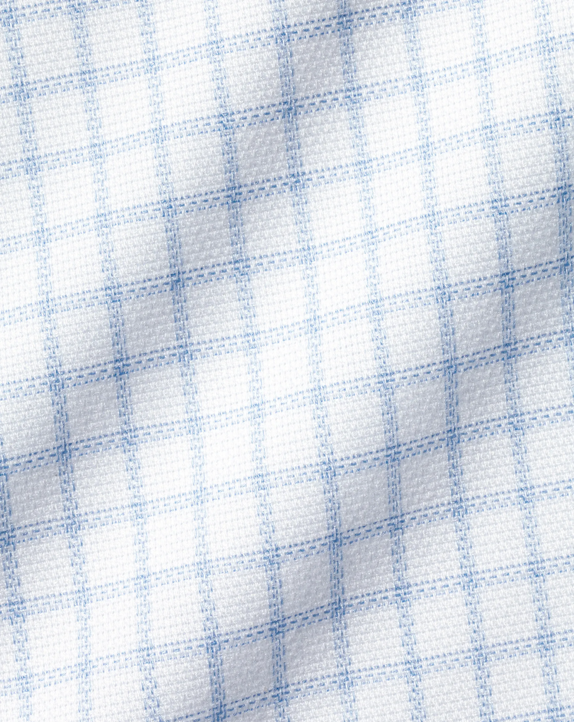 Shirt Sale|Dress Shirts<Charles Tyrwhitt Spread Collar Non-Iron Regent Weave Check Shirt - Sky