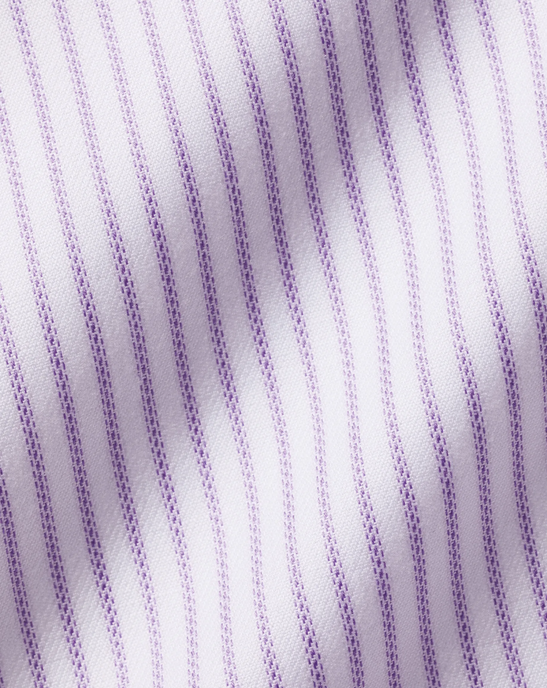 Shirt Sale|Dress Shirts<Charles Tyrwhitt Spread Collar Non-Iron Twill Stripe Shirt - Mauve Purple