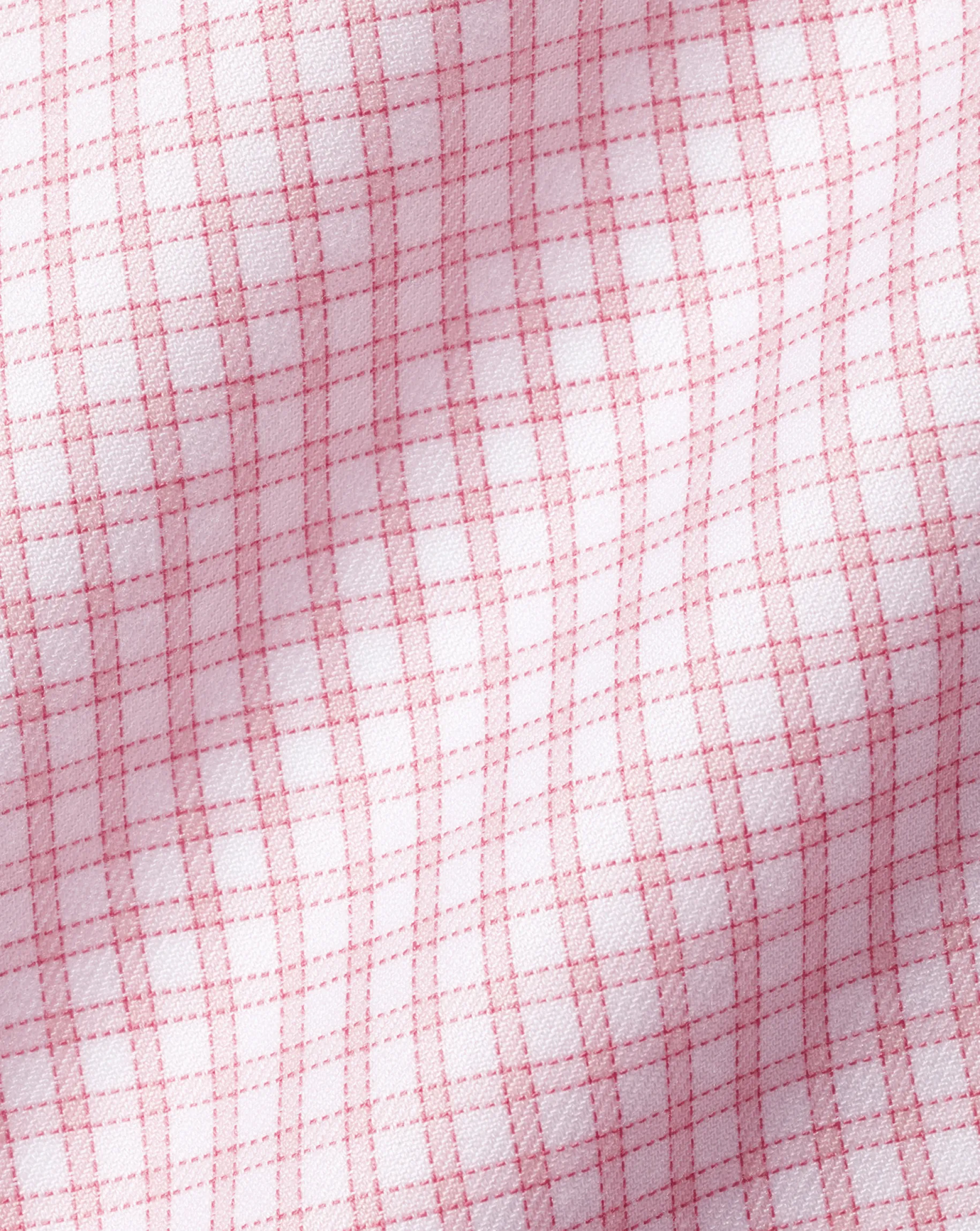 Shirt Sale|Dress Shirts<Charles Tyrwhitt Spread Collar Non-Iron Twill Mini Windowpane Check Shirt - Pink