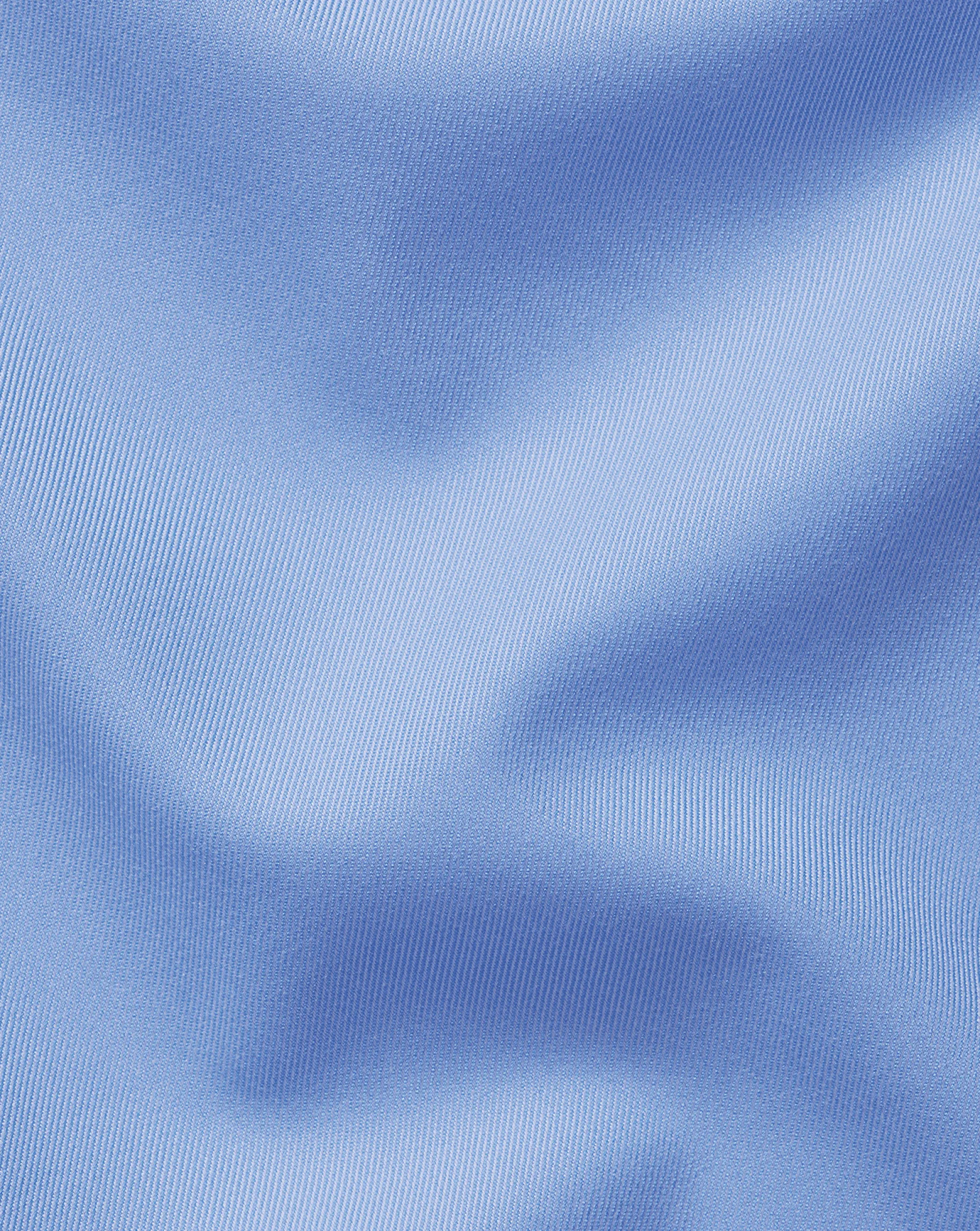 Dress Shirts|Blue Shirts<Charles Tyrwhitt Spread Collar Non-Iron Twill Shirt - Cornflower Blue