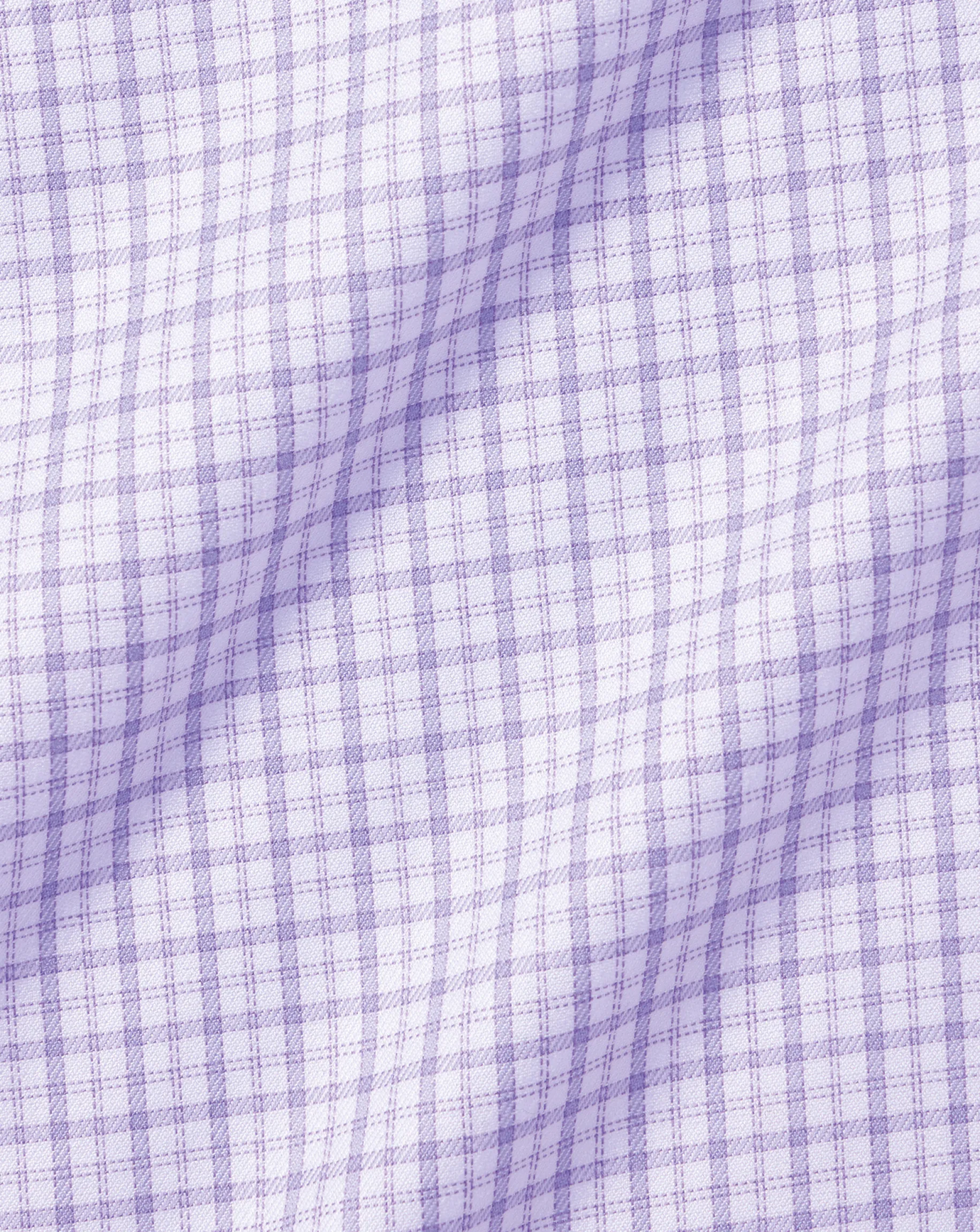 Shirt Sale|Dress Shirts<Charles Tyrwhitt Spread Collar Non-Iron Twill Windowpane Check Shirt - Purple Lilac