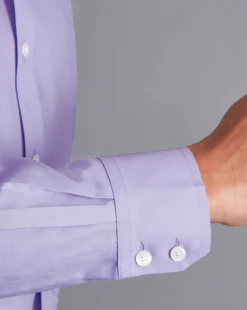 Shirt Sale|Dress Shirts<Charles Tyrwhitt Spread Collar Non-Iron Twill Shirt - Purple Lilac