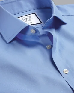 Shirt Sale|Dress Shirts<Charles Tyrwhitt Spread Collar Non-Iron Twill Shirt - Cornflower Blue