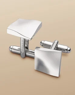 Cufflinks|Evening Accessories<Charles Tyrwhitt Square Cufflink - Silver Grey