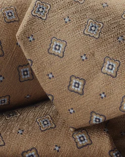 Ties & Bow-ties<Charles Tyrwhitt Stain Resistant Floral Pattern Tie - Tan