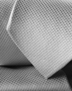 Ties & Bow-ties<Charles Tyrwhitt Stain Resistant Silk Tie - Light Grey