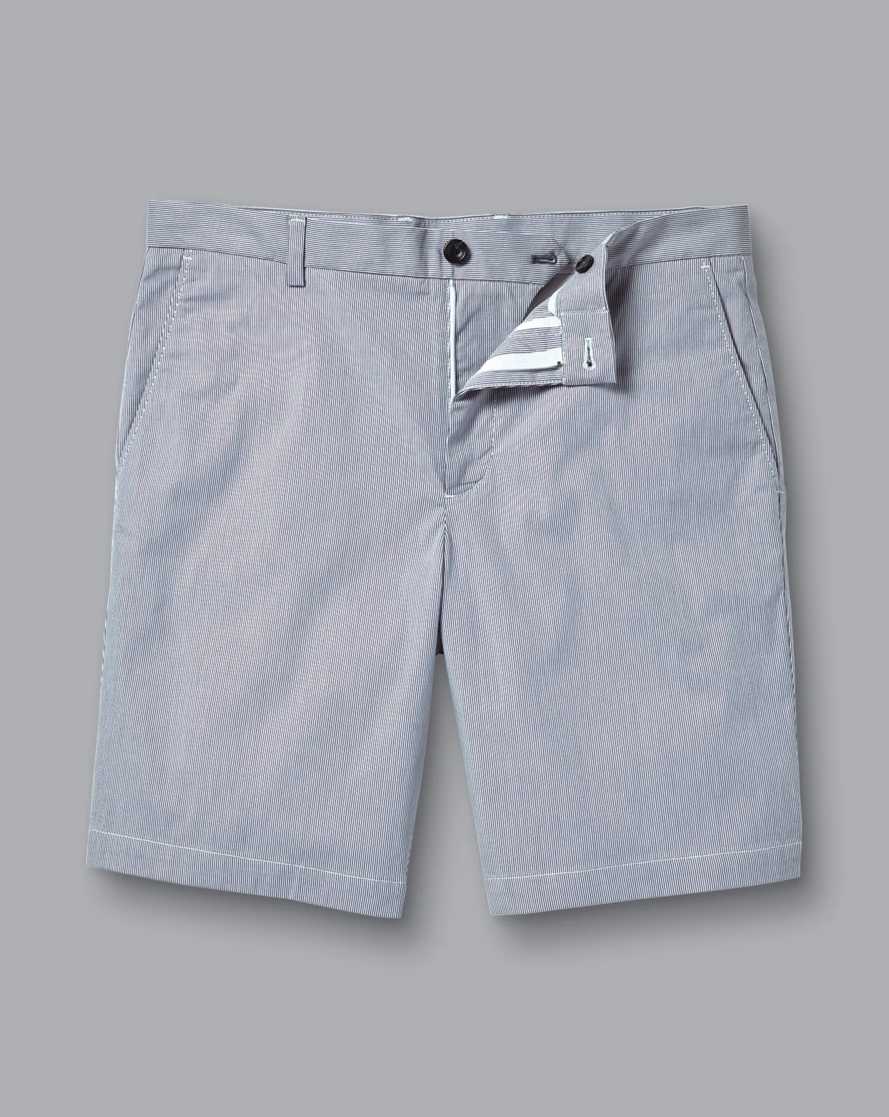 Golf Collection|Pants & Shorts<Charles Tyrwhitt Stripe Shorts - Blue Royal