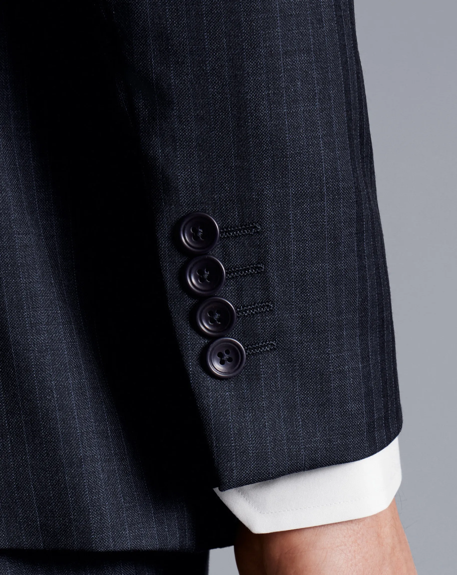 Suit Jackets|Blazers<Charles Tyrwhitt Stripe Suit Jacket - Ink Blue