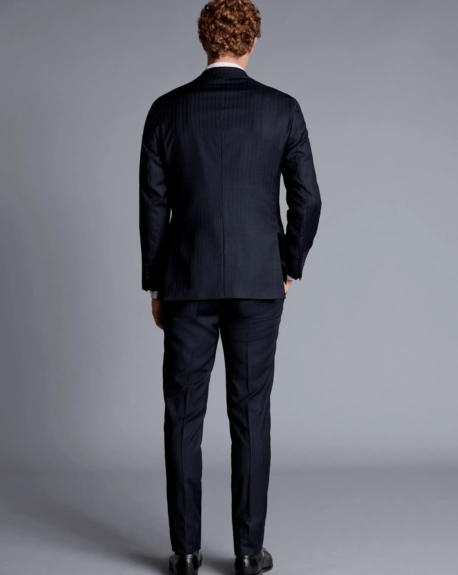 Suit Jackets|Blazers<Charles Tyrwhitt Stripe Suit Jacket - Ink Blue
