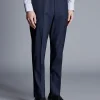 Suit Pants|Pants & Shorts<Charles Tyrwhitt Stripe Suit Pants - Navy