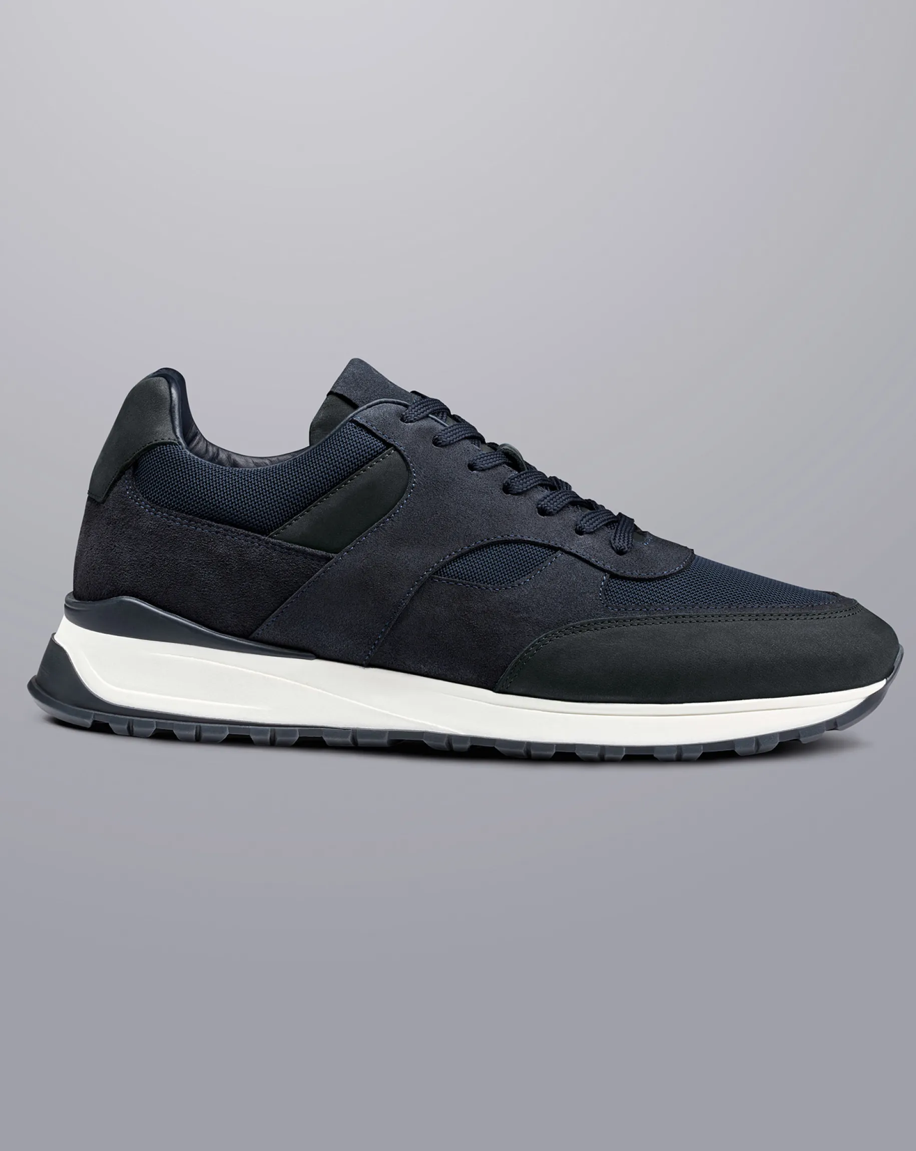 Sneakers|Blue Shoes<Charles Tyrwhitt Suede And Textile Sneakers - Navy