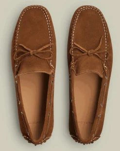 Loafers|Brown Shoes<Charles Tyrwhitt Suede Driving Loafers - Brown Tobacco