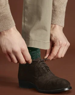 Smart Shoes|Brown Shoes<Charles Tyrwhitt Suede Oxford Brogue Shoes - Dark Chocolate
