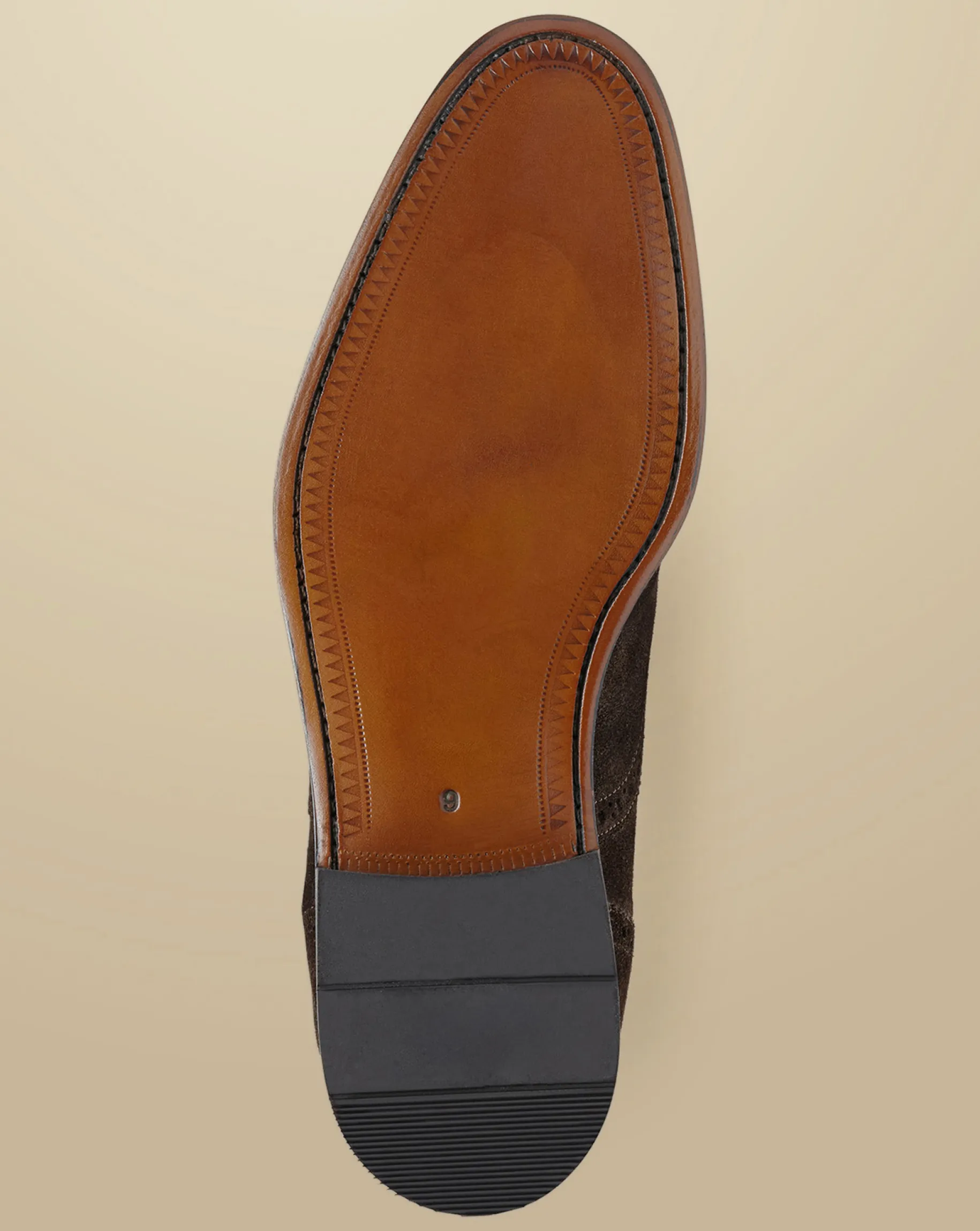 Smart Shoes|Brown Shoes<Charles Tyrwhitt Suede Oxford Brogue Shoes - Dark Chocolate
