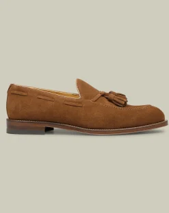 Loafers|Races<Charles Tyrwhitt Suede Tassel Loafers - Chestnut Brown