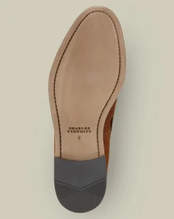Loafers|Races<Charles Tyrwhitt Suede Tassel Loafers - Chestnut Brown
