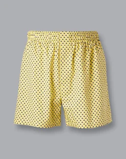Accessories<Charles Tyrwhitt Tennis Ball Motif Woven Boxers - Lemon