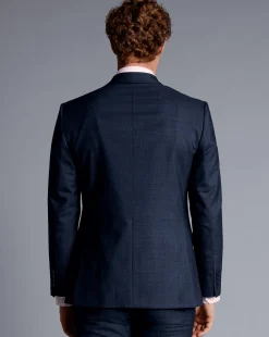Suit Jackets|Blazers<Charles Tyrwhitt Texture Suit Jacket - Denim Blue