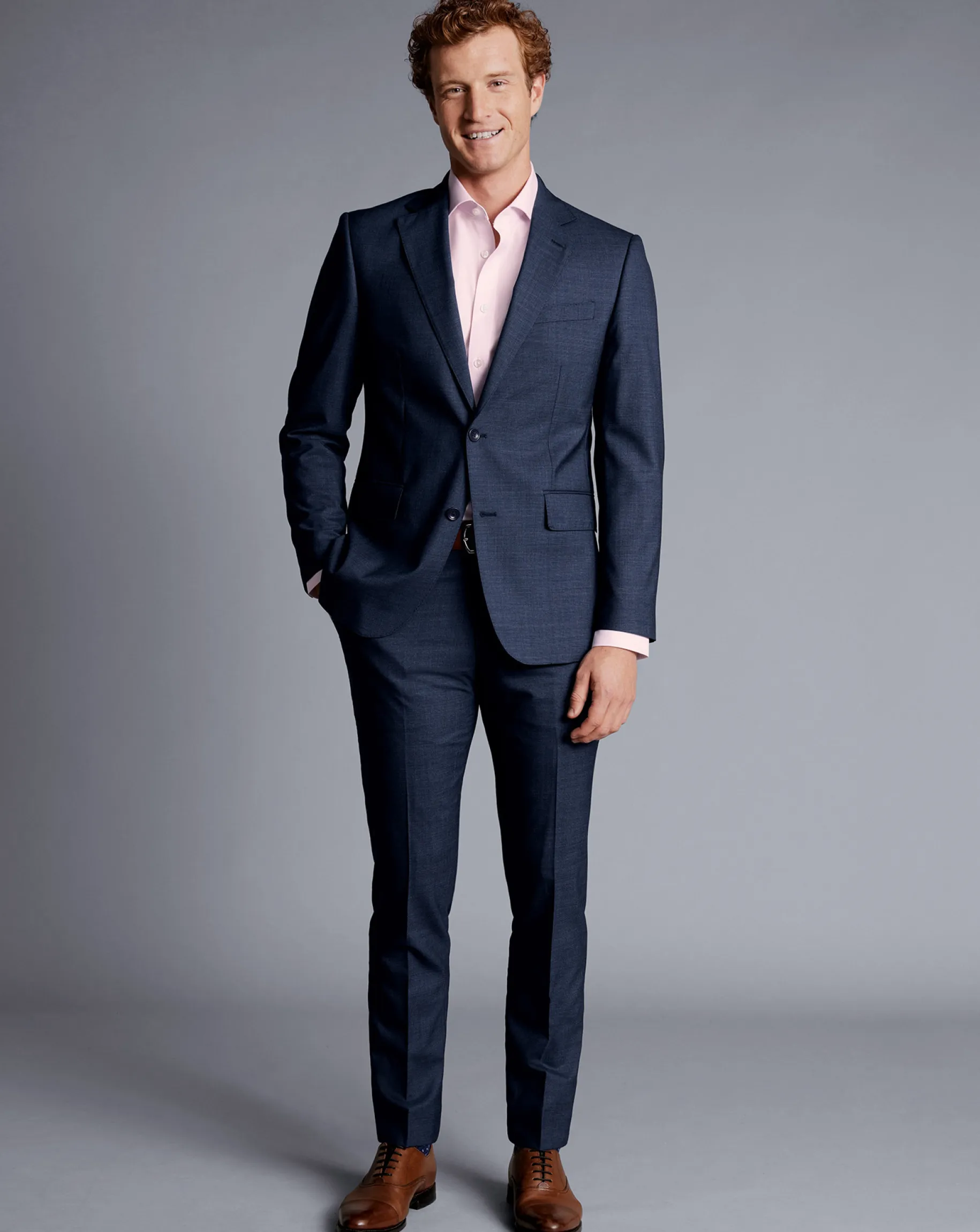 Suit Jackets|Blazers<Charles Tyrwhitt Texture Suit Jacket - Denim Blue