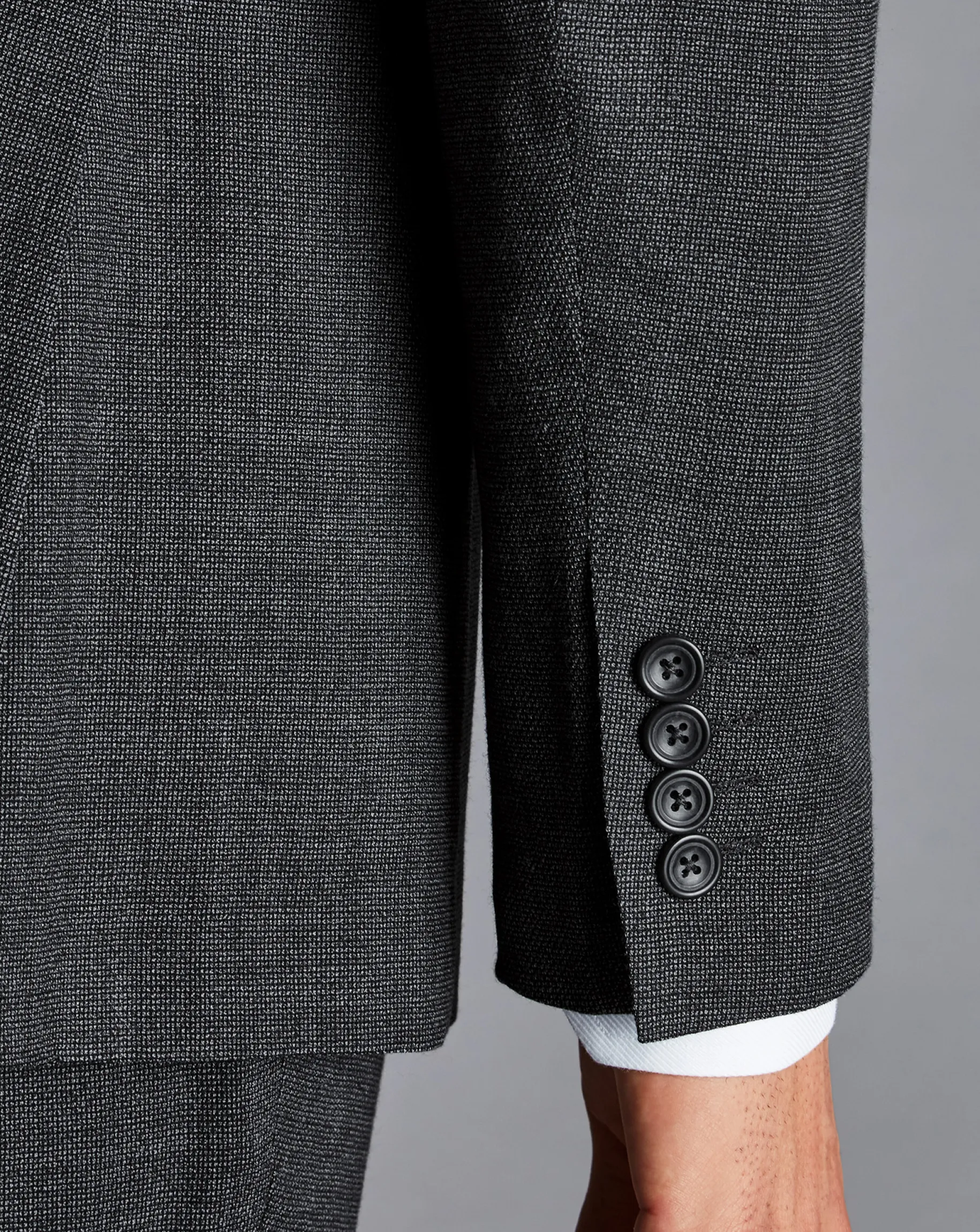 Suit Jackets|Blazers<Charles Tyrwhitt Textured Business Suit Jacket - Dark Grey