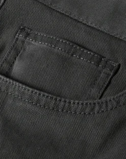 Pants & Shorts<Charles Tyrwhitt Textured Washed 5 Pocket Pants - Grey Charcoal