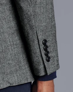 Coats & Jackets|Blazers<Charles Tyrwhitt Textured Wool Jacket - Grey