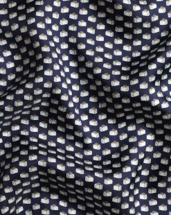 Accessories<Charles Tyrwhitt Toaster Print Pocket Square - French Blue