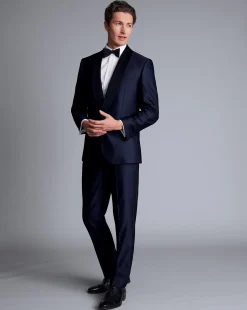Suit Pants<Charles Tyrwhitt Tuxedo Pants - Dark Navy