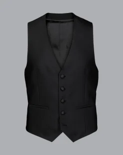 Vests<Charles Tyrwhitt Tuxedo Vest - Black