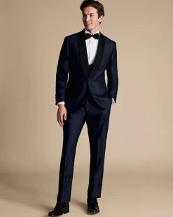Vests<Charles Tyrwhitt Tuxedo Vest - Dark Navy