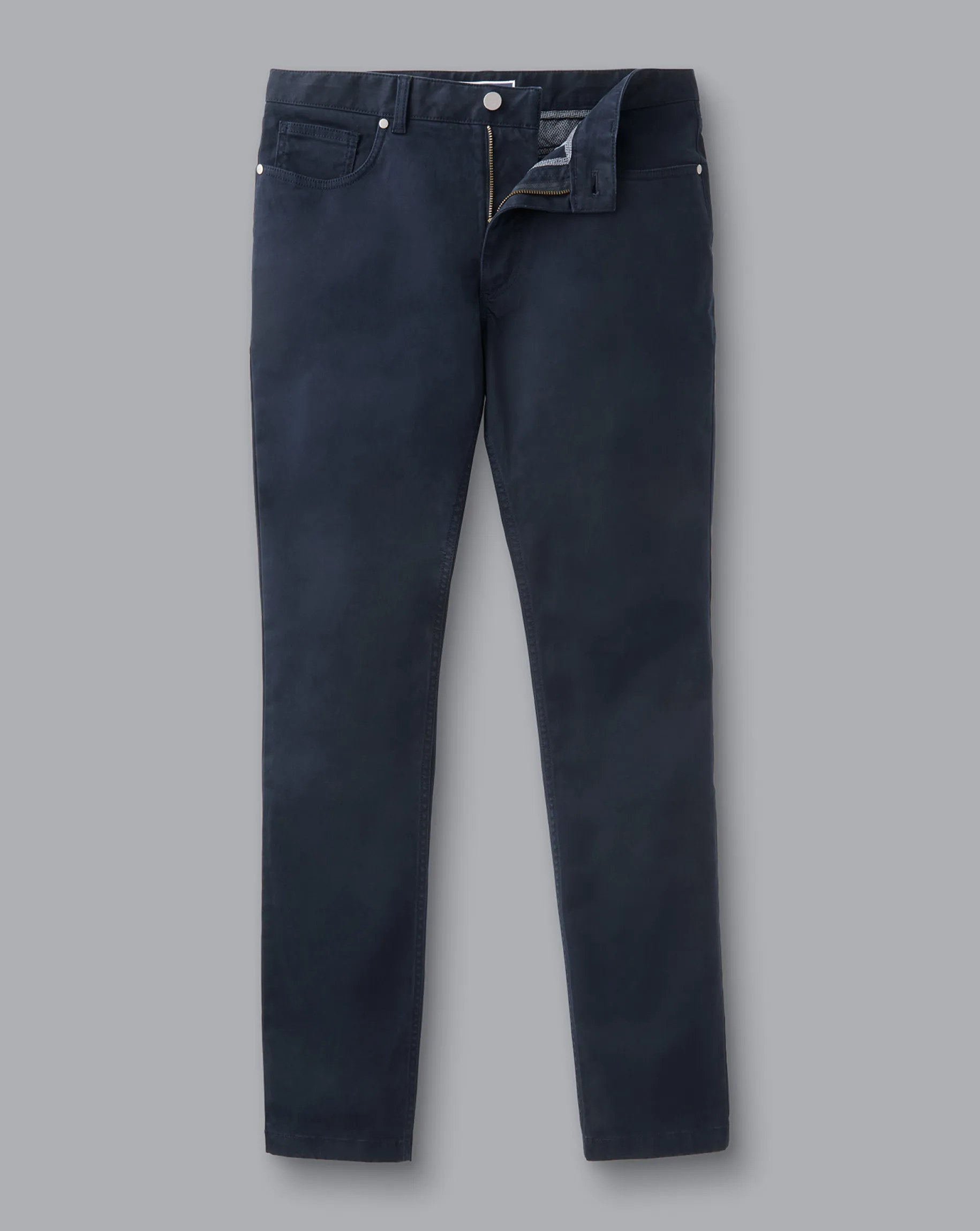 Seasonal Looks|Pants & Shorts<Charles Tyrwhitt Twill 5 Pocket Jeans - Dark Navy