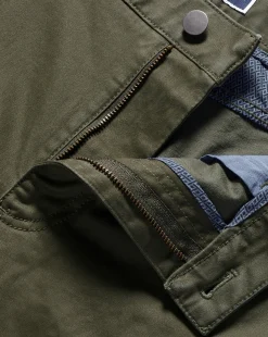 Pants & Shorts<Charles Tyrwhitt Twill 5 Pocket Jeans - Green Olive