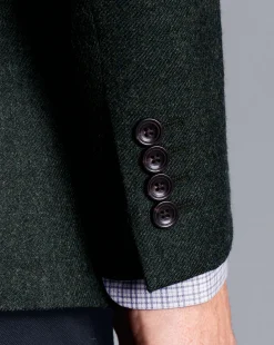 Coats & Jackets|Blazers<Charles Tyrwhitt Twill Wool Jacket - Forest Green