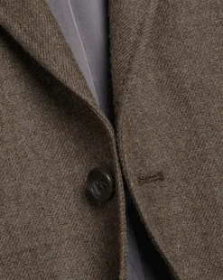 Brown|Blazers<Charles Tyrwhitt Twill Wool Jacket - Mocha