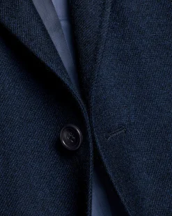 Blazers|Navy<Charles Tyrwhitt Twill Wool Jacket - Navy