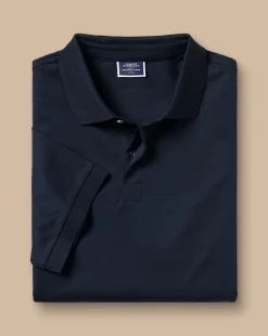 Performance polos|Blue Shirts<Charles Tyrwhitt Tyrwhitt Cool Polo - Dark Navy