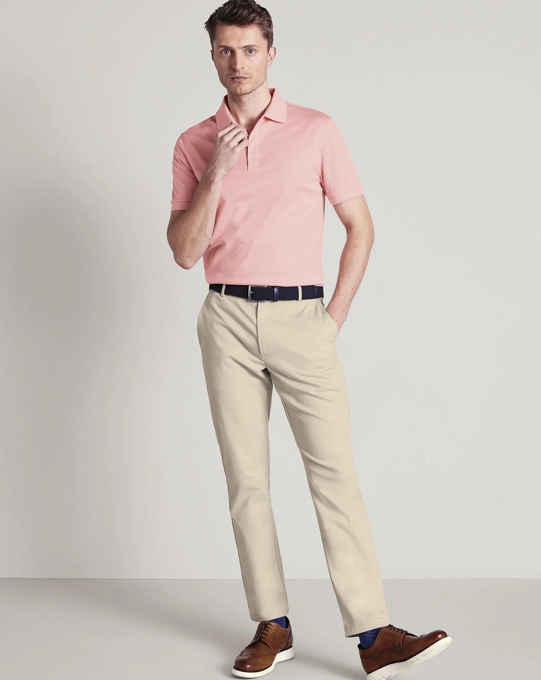 Pink Shirts|Performance polos<Charles Tyrwhitt Tyrwhitt Cool Polo - Pink