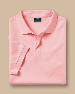 Pink Shirts|Performance polos<Charles Tyrwhitt Tyrwhitt Cool Polo - Pink