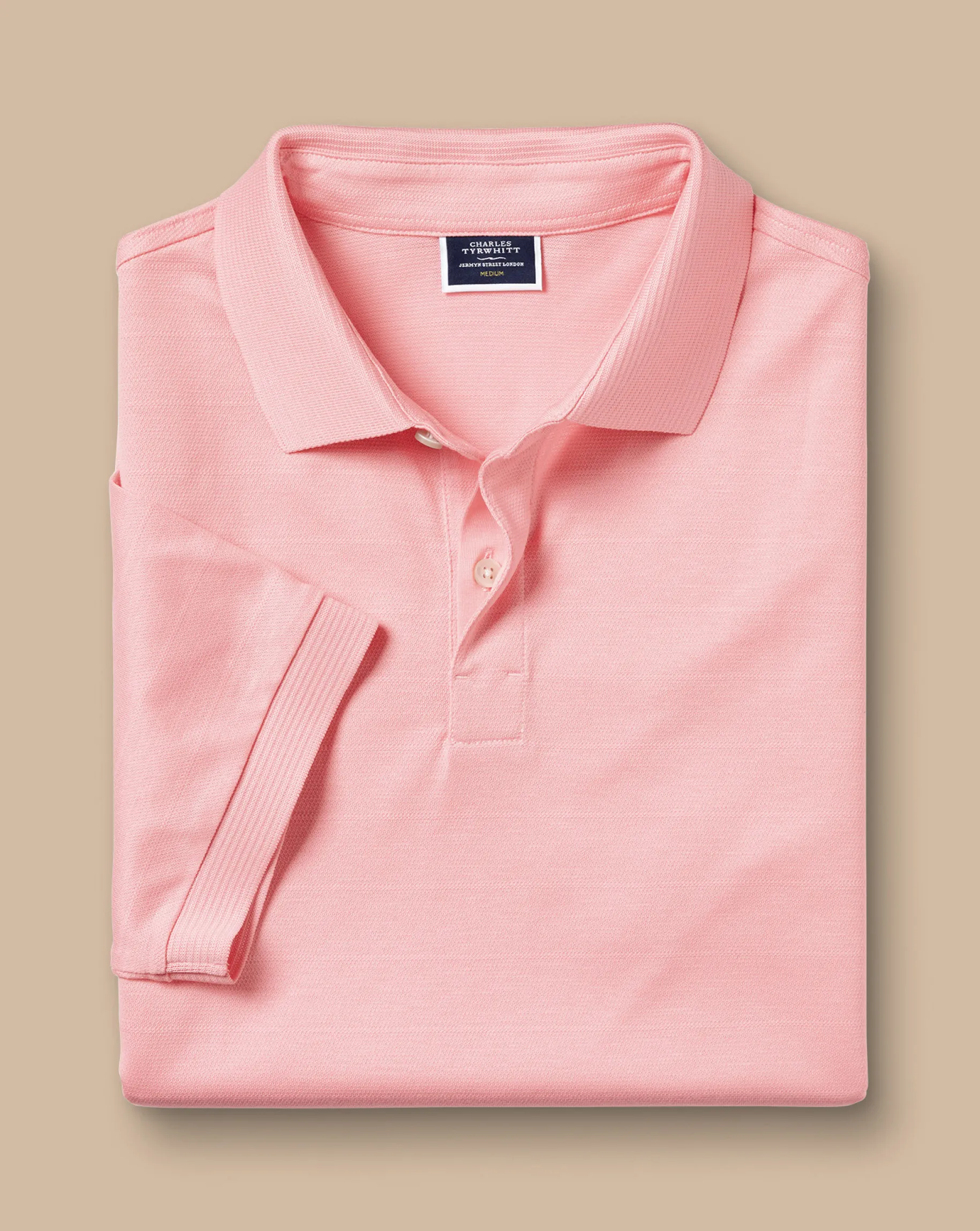 Pink Shirts|Performance polos<Charles Tyrwhitt Tyrwhitt Cool Polo - Pink
