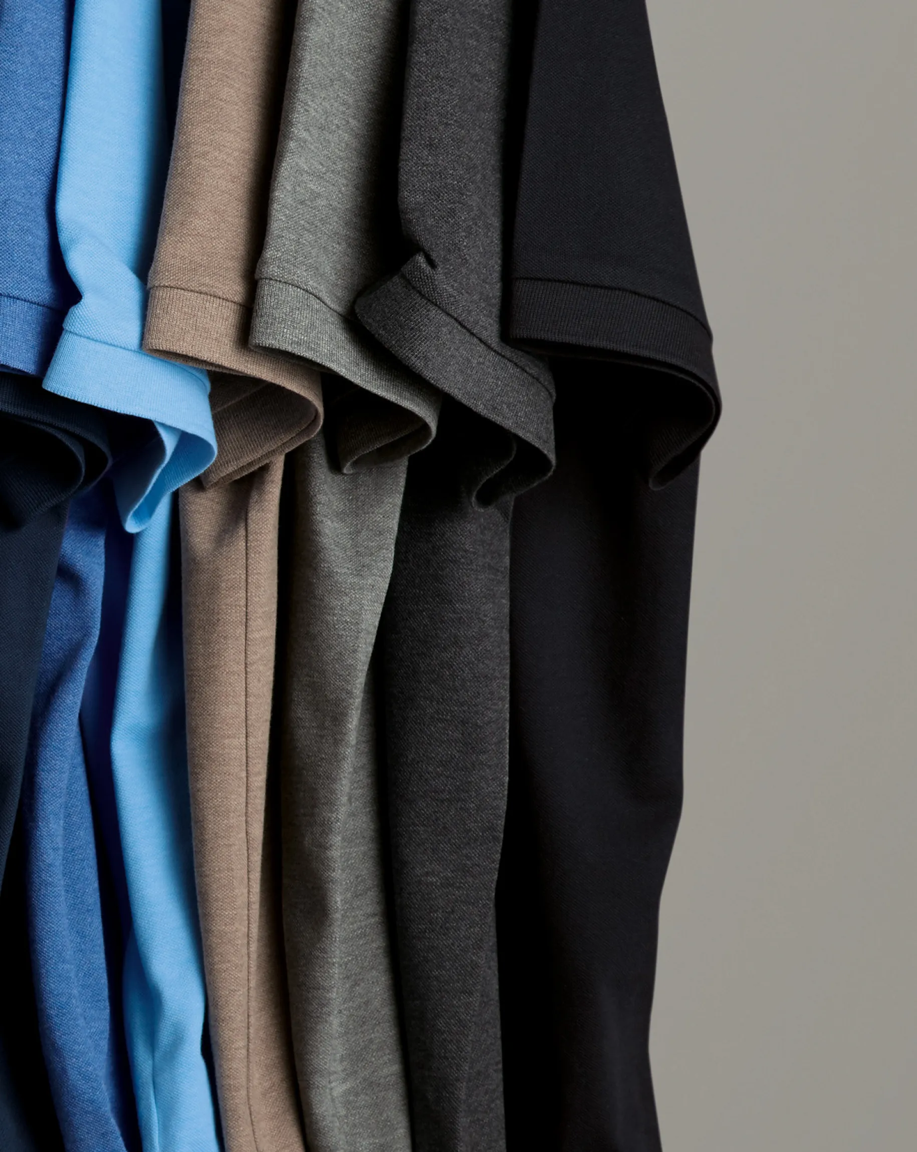 Golf polos|Grey<Charles Tyrwhitt Tyrwhitt Pique Polo - Dark Grey Marl
