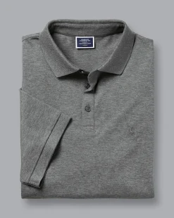 Golf polos|Grey<Charles Tyrwhitt Tyrwhitt Pique Polo - Grey