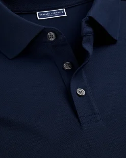 Blue Shirts|Golf polos<Charles Tyrwhitt Tyrwhitt Pique Polo - Navy
