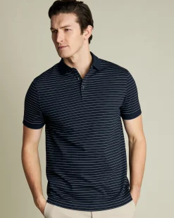 Blue Shirts|Blue<Charles Tyrwhitt Tyrwhitt Pique Polo - Navy & White Navy and White