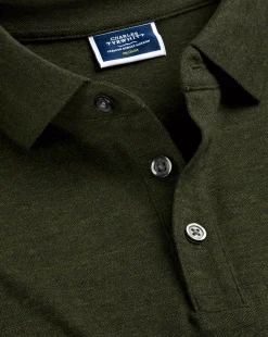 Shirt Sale|Polos<Charles Tyrwhitt Tyrwhitt Pique Polo - Olive Melange