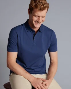 Blue Shirts|Blue<Charles Tyrwhitt Tyrwhitt Pique Polo - Blue Royal