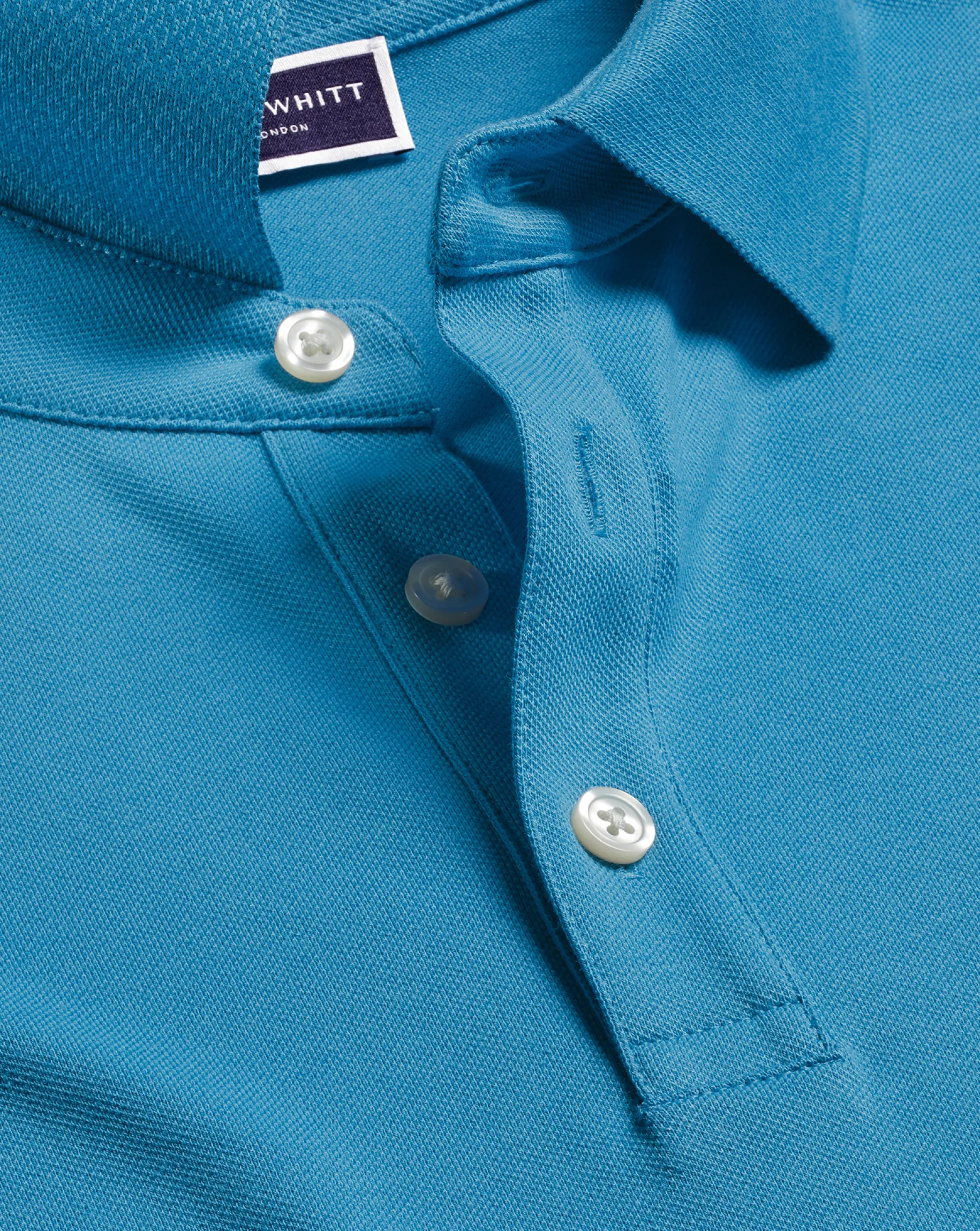 Blue Shirts|Blue<Charles Tyrwhitt Tyrwhitt Pique Polo - Turquoise